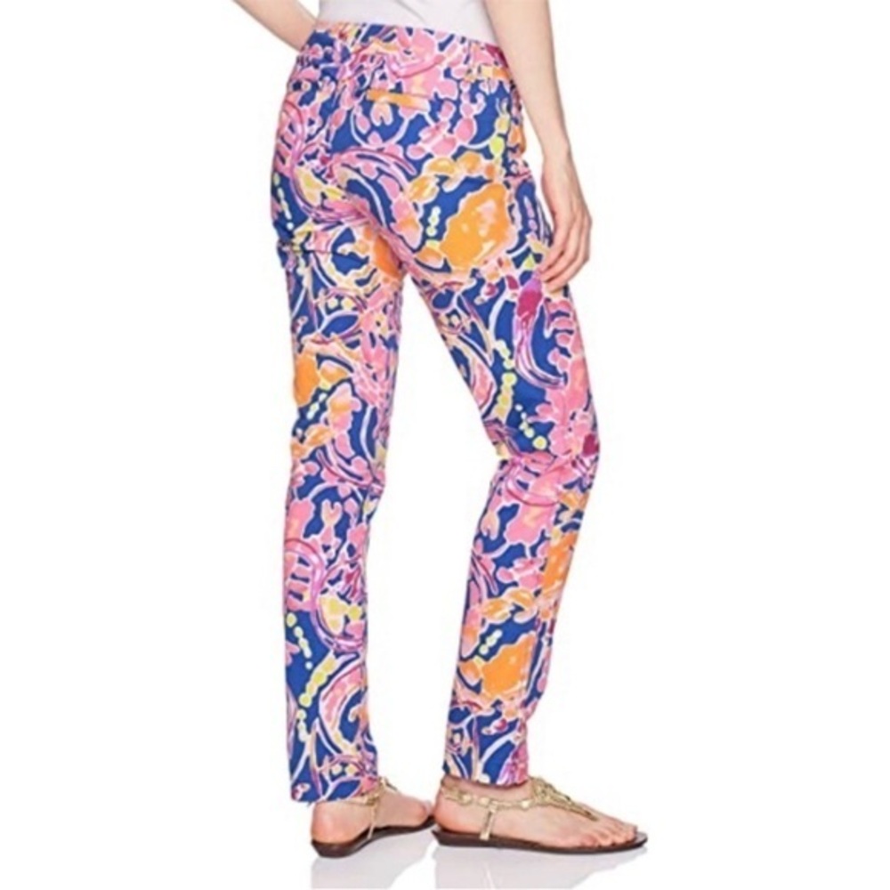Lilly Pulitzer Pink and Orange Cropped Pants